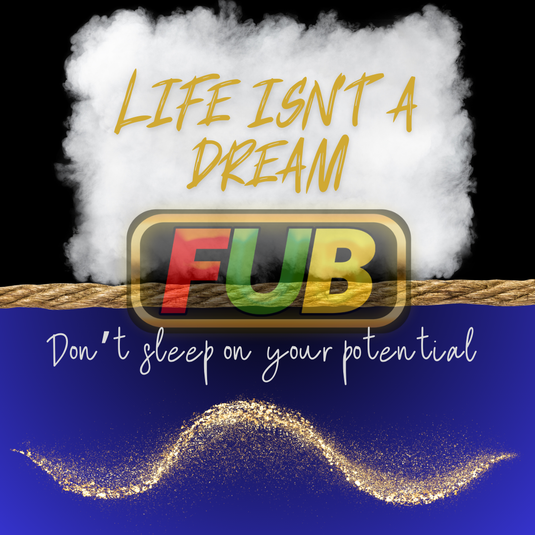 LIFE IS NOT A DREAM: Vibrant Quote with Digital Artistry