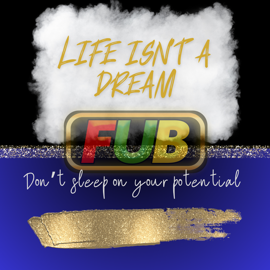 LIFE IS NOT A DREAM: Vibrant Quote with Digital Artistry