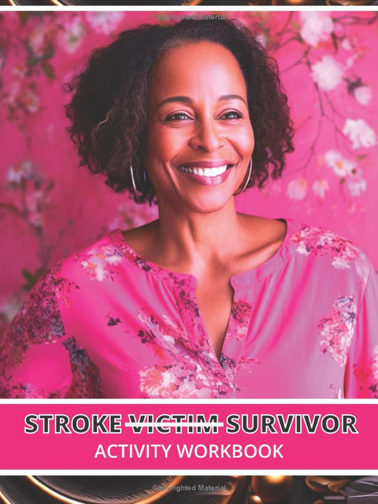 Stroke Survivor Activity Workbook - Pink Hardback & Full Premium Color