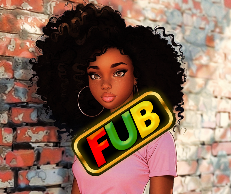 Load image into Gallery viewer, Pretty Brown Girl with Big Hair and Hoops - Brick Wall - E06162024 Digital Download
